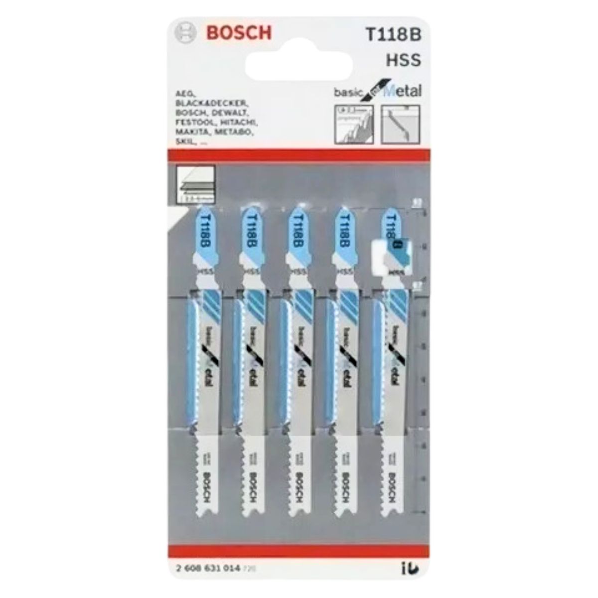 Serra Tico-Tico T118B Basic For Metal 5 Peças 2608668146-000 - Bosch