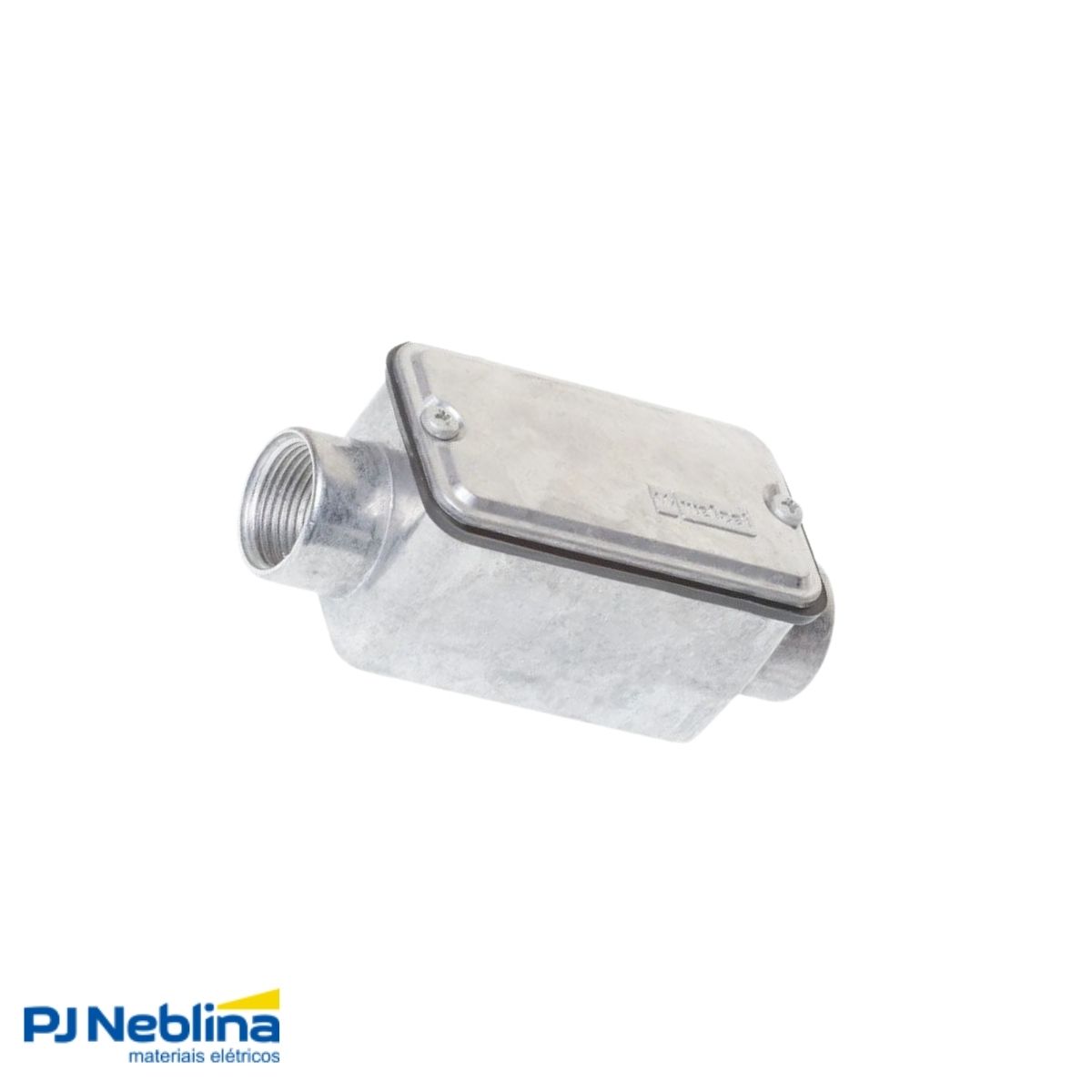 Condulete Alumínio Fixo Tipo C 2Pol C/Rosca Bsp S/Pintura C/Tampa C/Vedação Tgvp (Ip54) - Wetzel