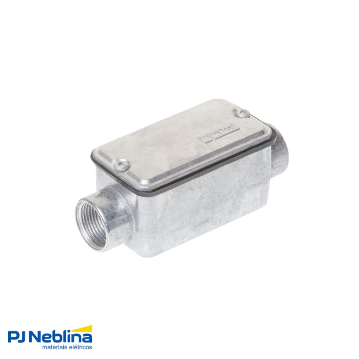 Condulete Alumínio Fixo Tipo C 1.1/2 C/Rosca Bsp S/Pintura C/Tampa C/Vedação Tgvp (Ip54) - Wetzel