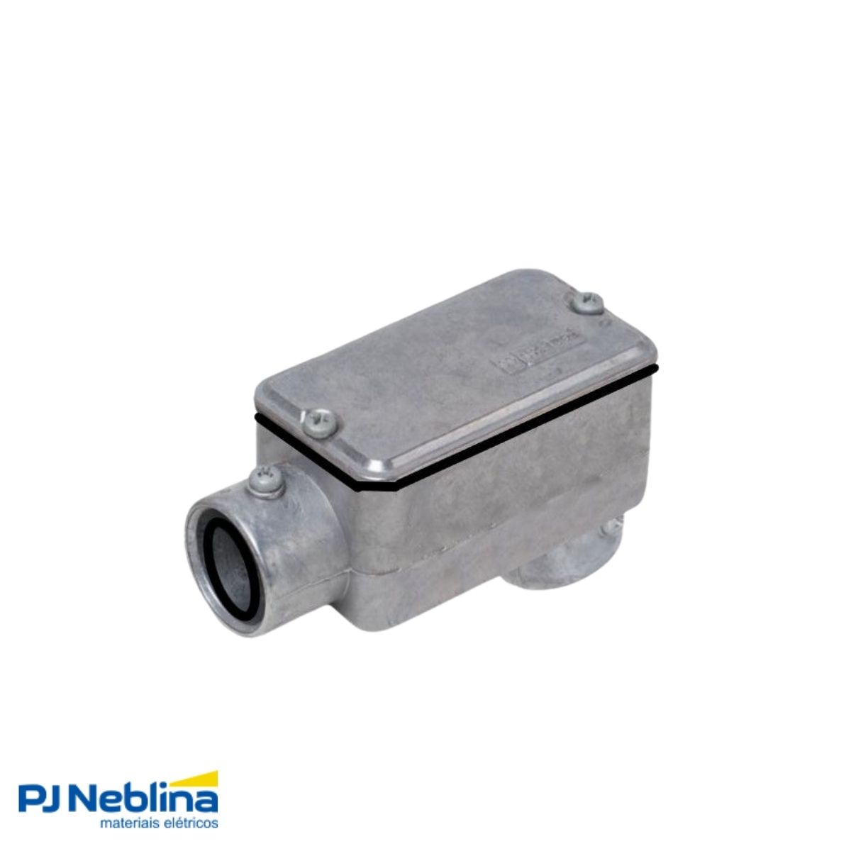 Condulete Alumínio Fixo Tipo Lb 1.1/2 C/Rosca Bsp S/Pintura C/Tampa C/Vedação Tgvp (Ip54) - Wetzel