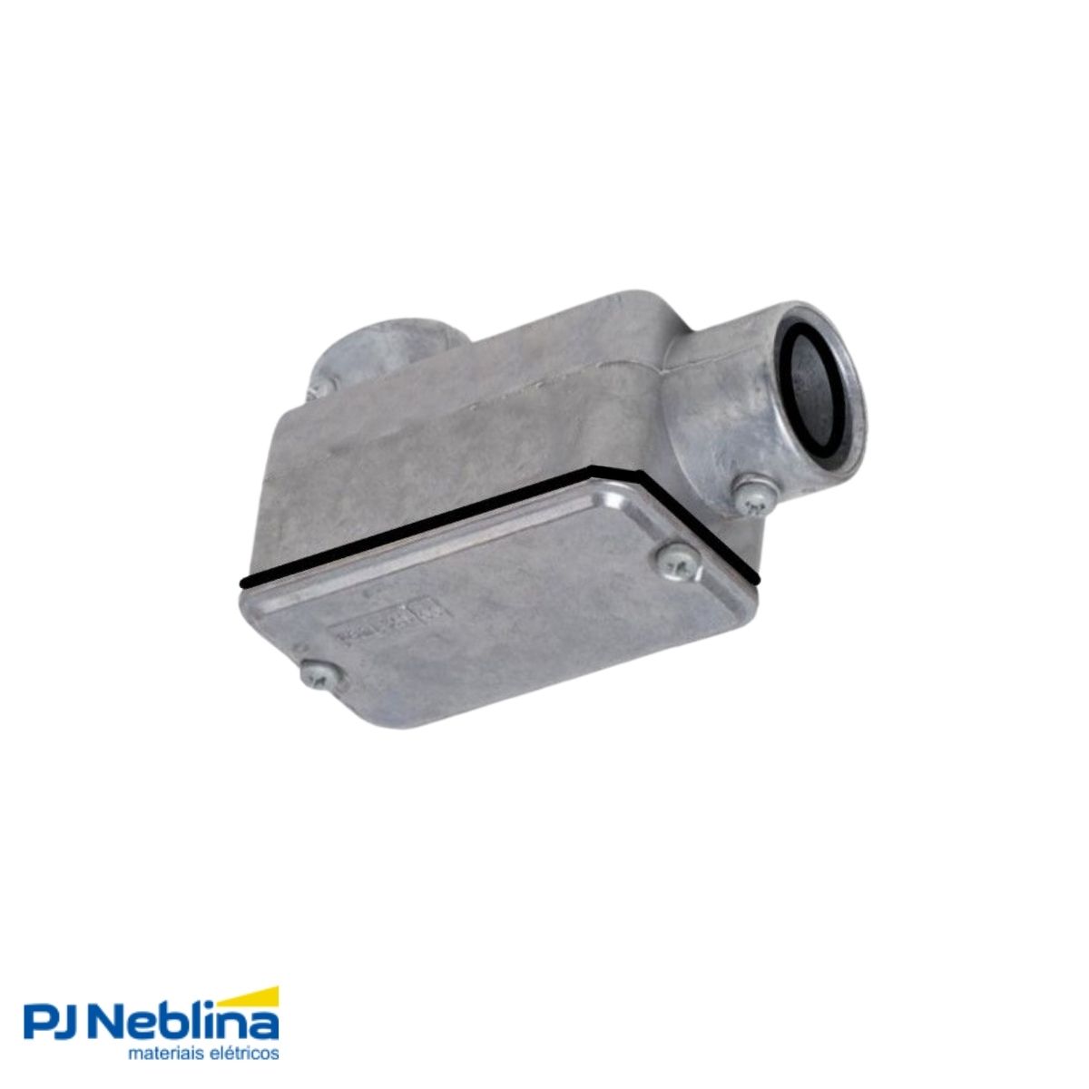 Condulete Alumínio Fixo Tipo Lb 1.1/2 C/Rosca Bsp S/Pintura C/Tampa C/Vedação Tgvp (Ip54) - Wetzel
