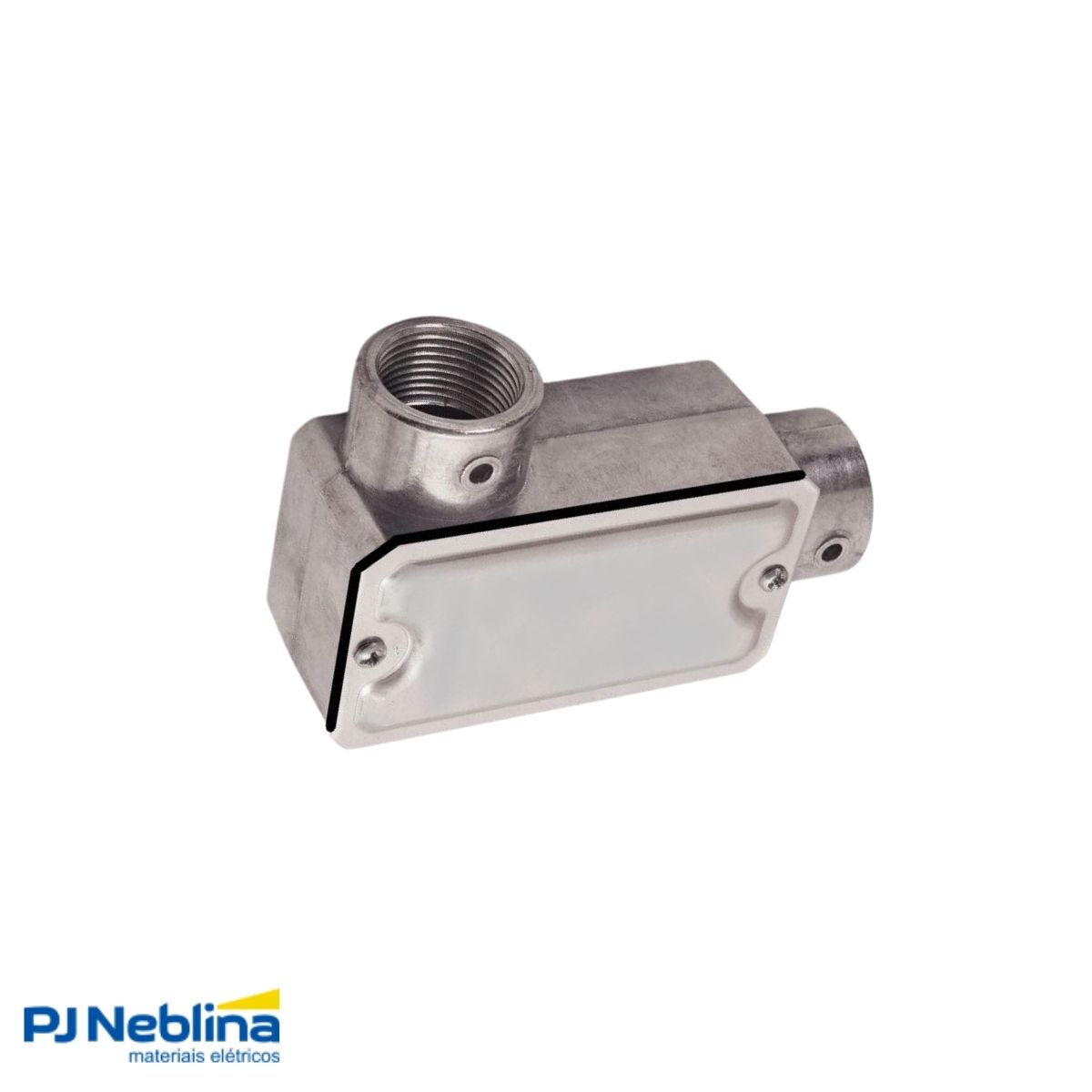 Condulete Alumínio Fixo Tipo Ll 1.1/2 C/Rosca Bsp S/Pintura C/Tampa C/Vedação Tgvp (Ip54) - Wetzel