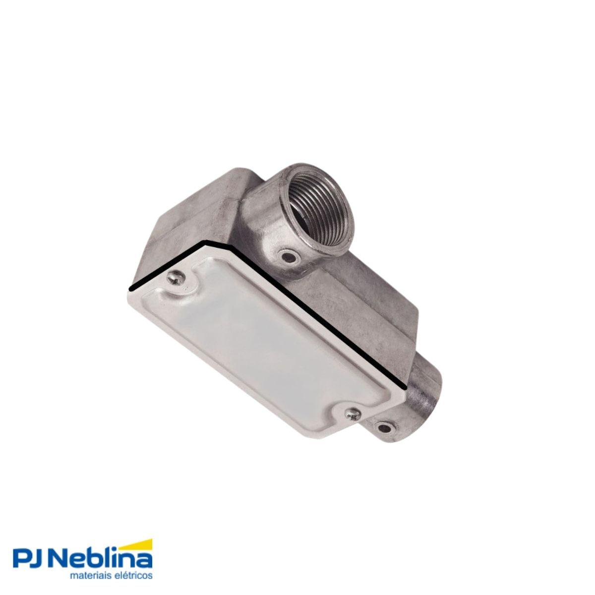Condulete Alumínio Fixo Tipo Ll 1.1/2 C/Rosca Bsp S/Pintura C/Tampa C/Vedação Tgvp (Ip54) - Wetzel