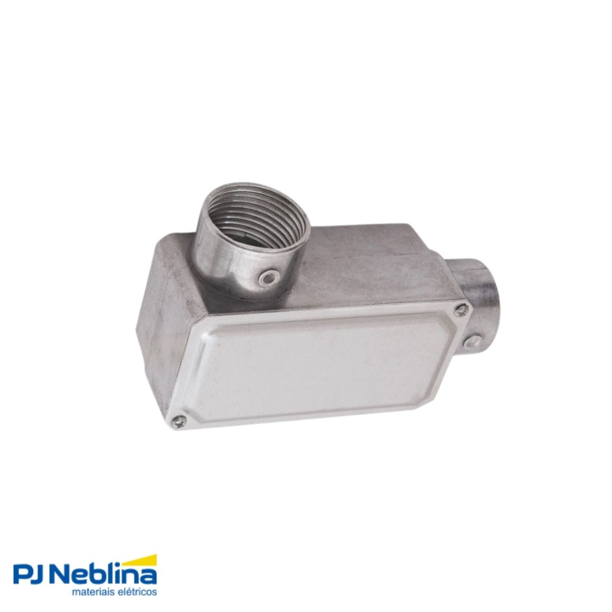 Condulete Alumínio Fixo Tipo Ll 2Pol C/Rosca Bsp S/Pintura C/Tampa C/Vedação Tgvp (Ip54) - Wetzel