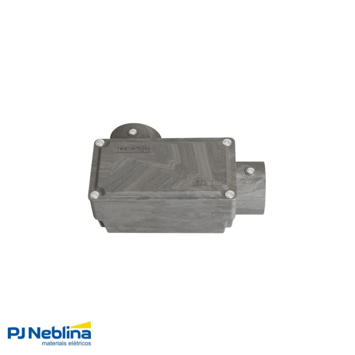 Condulete Alumínio Fixo Tipo Ll 1.1/4 S/Rosca S/Pintura C/Tampa S/Vedação - Wetzel