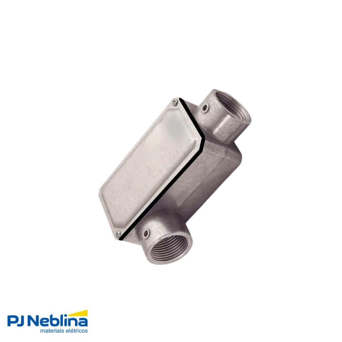 Condulete Alumínio Fixo Tipo Lr 1.1/4 C/Rosca Bsp S/Pintura C/Tampa C/Vedação Tgvp (Ip54) - Wetzel