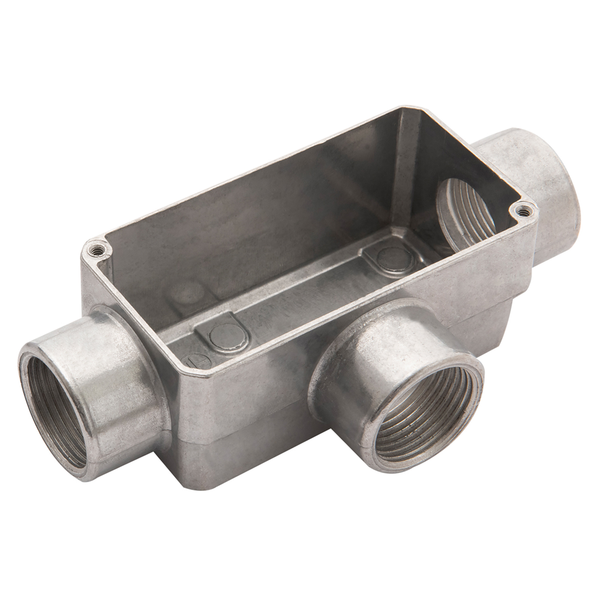 Condulete Alumínio Fixo Tipo T 1/2 Com Rosca Bsp Sem Pintura Sem Tampa Sem Vedação - Wetzel