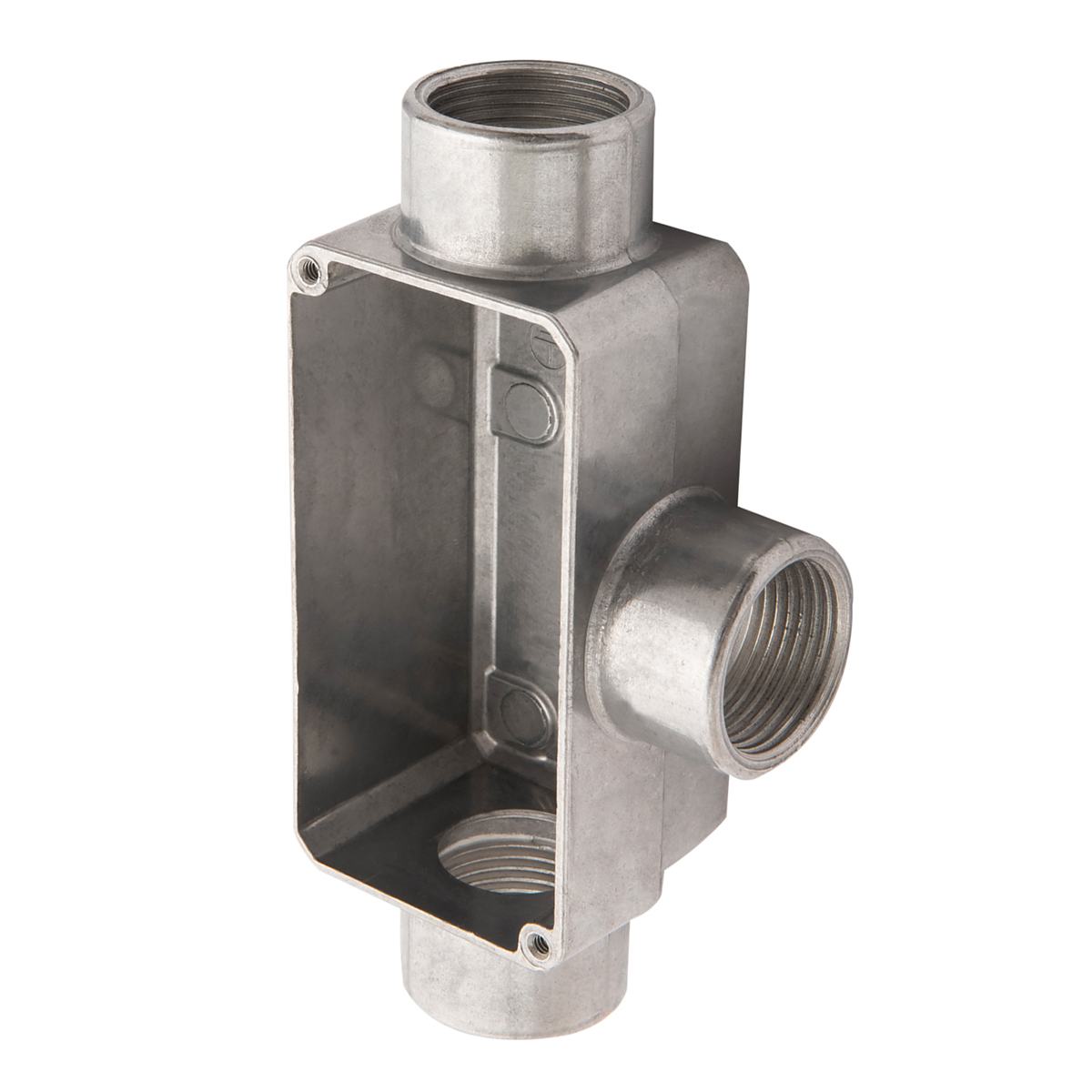 Condulete Alumínio Fixo Tipo T 1/2 Com Rosca Bsp Sem Pintura Sem Tampa Sem Vedação - Wetzel