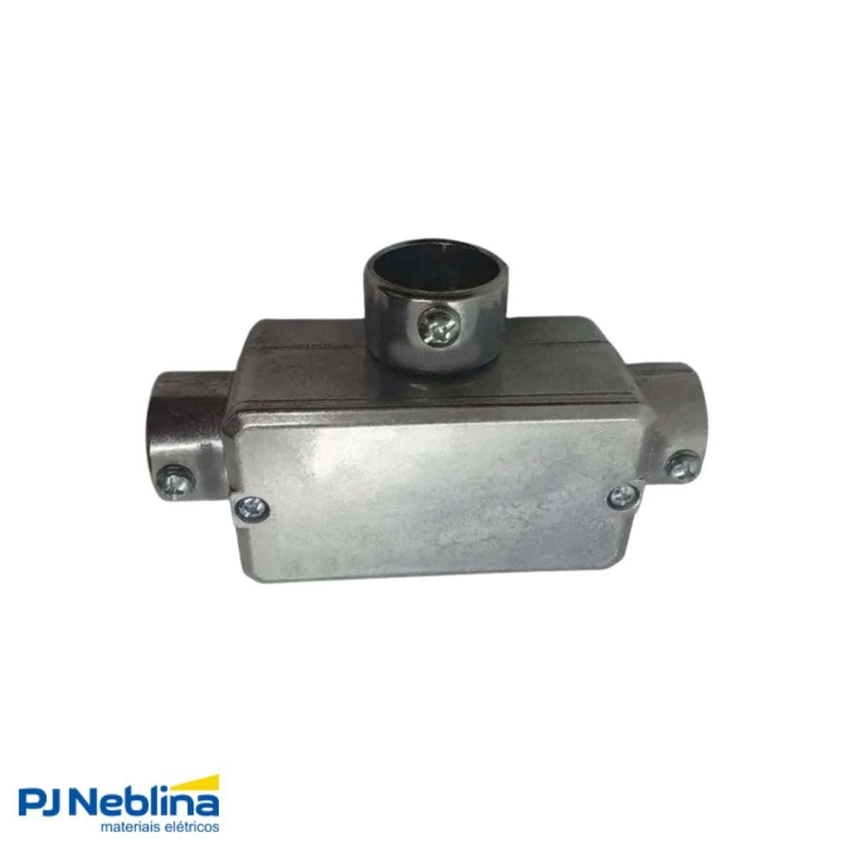 Condulete Alumínio Fixo Tipo T 1.1/4 C/Rosca Bsp S/Pintura C/Tampa C/Vedação Tgvp (Ip54) - Wetzel