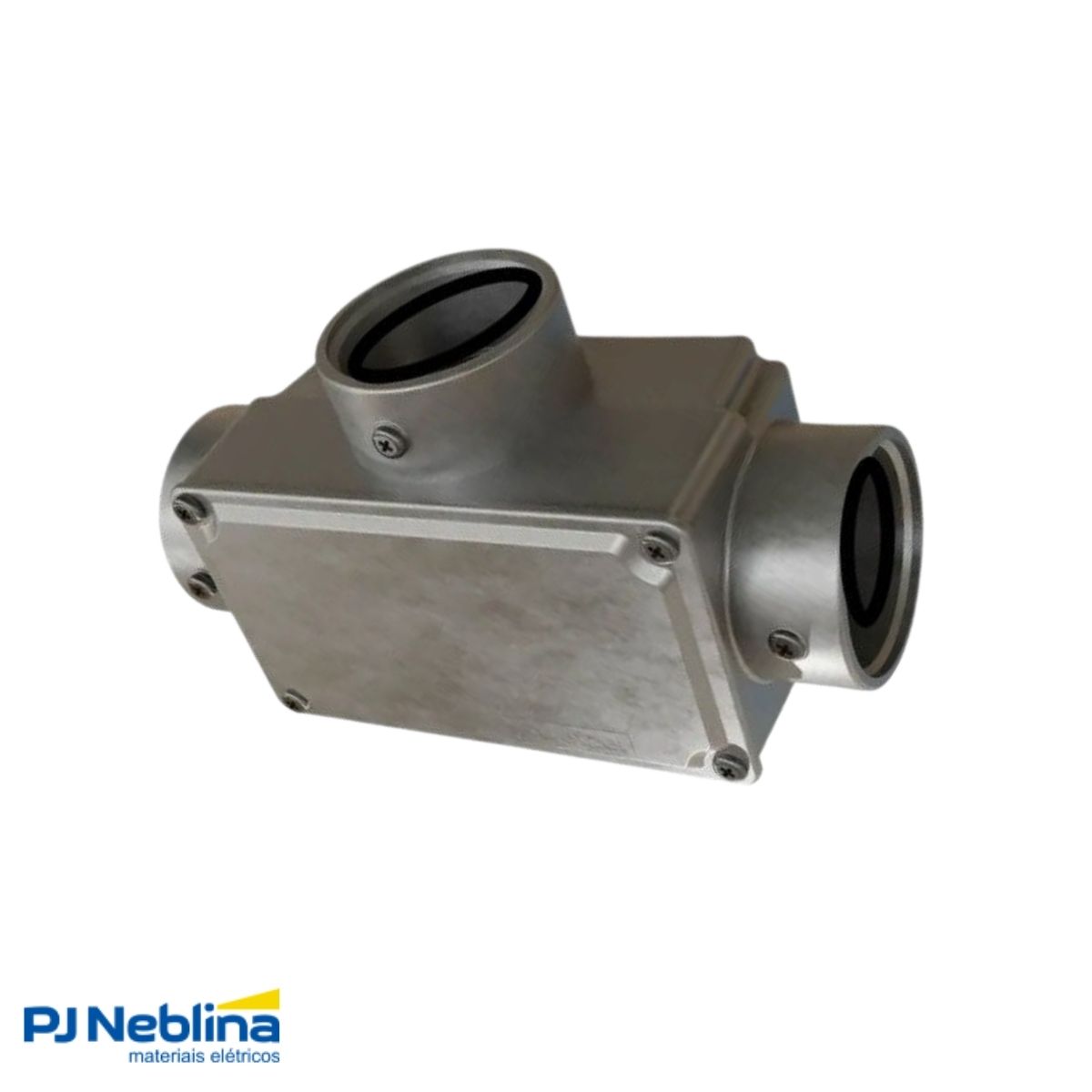 Condulete Alumínio Fixo Tipo T 1.1/2 C/Rosca Bsp S/Pintura C/Tampa C/Vedação Tgvp (Ip54) - Wetzel