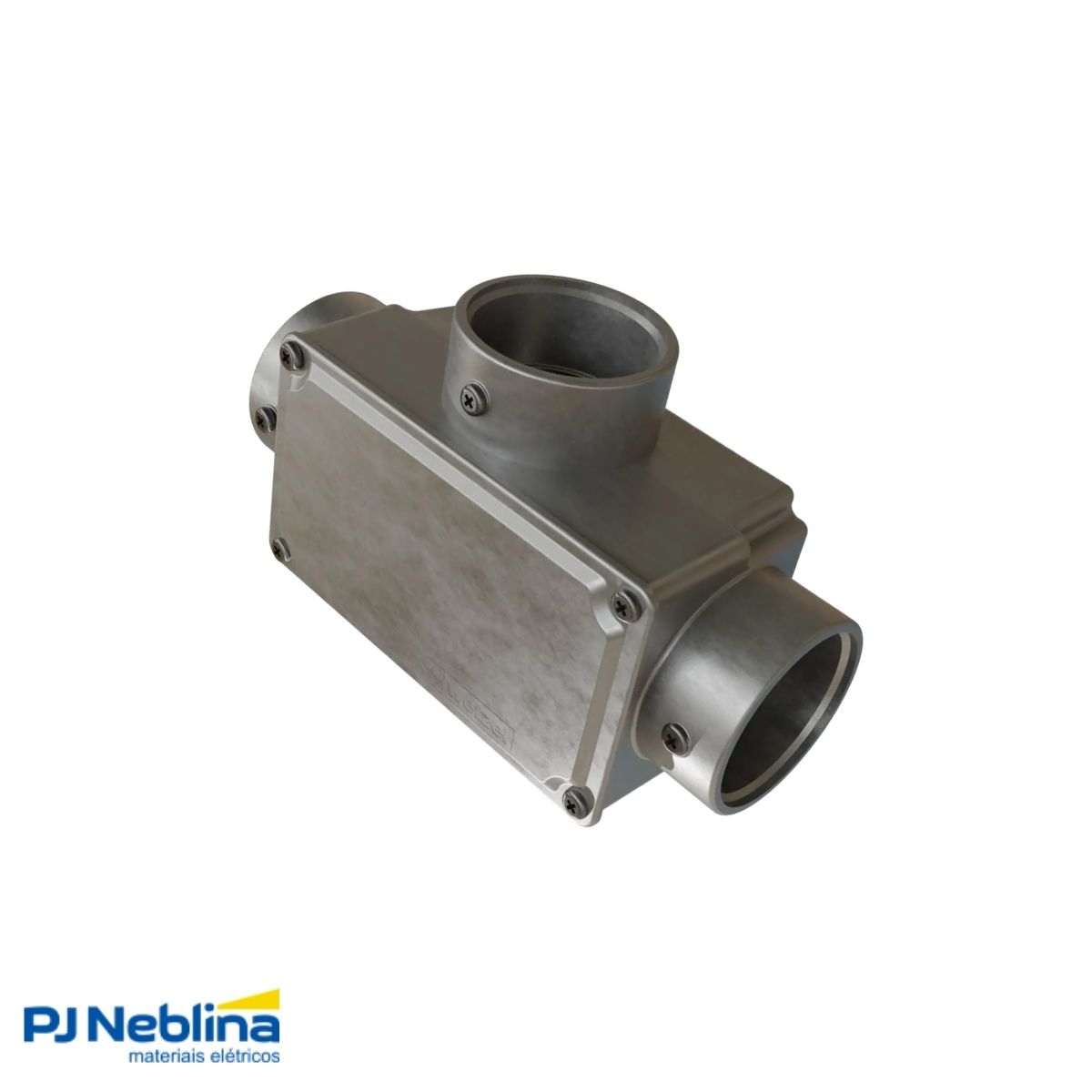 Condulete Alumínio Fixo Tipo T 1.1/2 S/Rosca S/Pintura C/Tampa S/Vedação - Wetzel