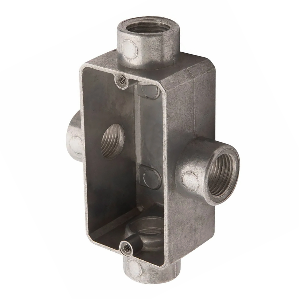 Condulete Alumínio Fixo Tipo X 3/4 Com Rosca Bsp Sem Pintura Sem Tampa Sem Vedação - Wetzel