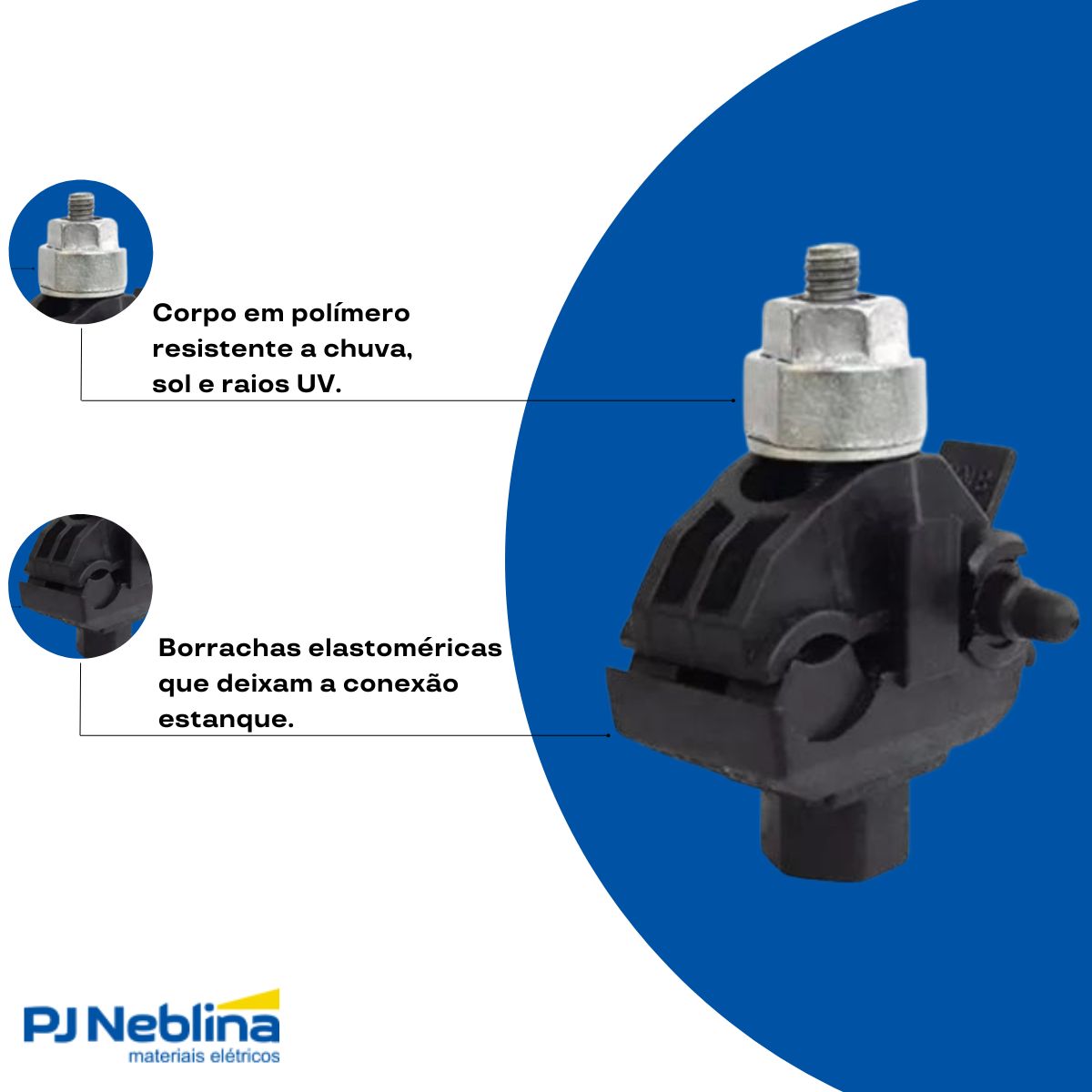 Conector Derivação Polímero Perfurante Princ 10-120Mm - Intelli