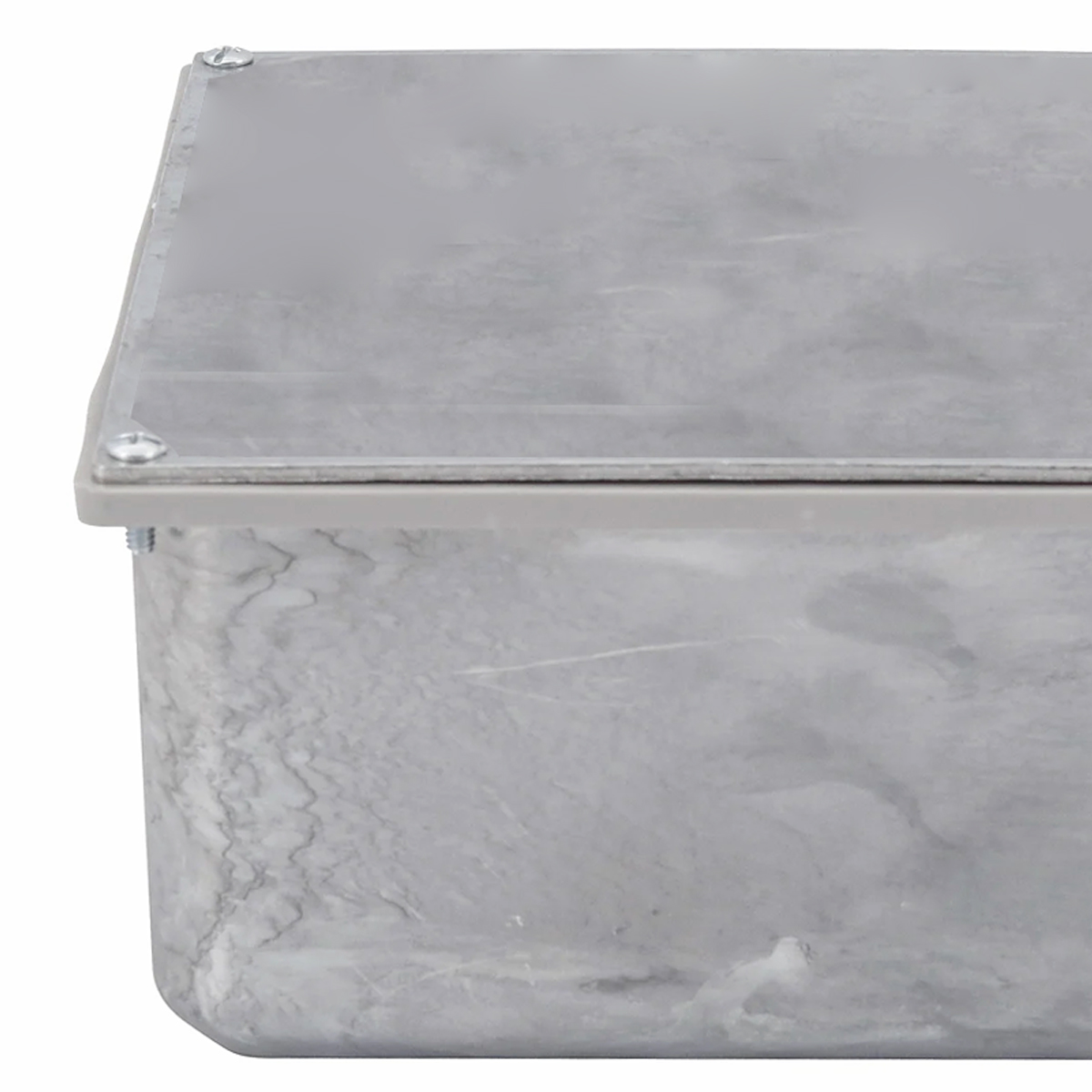 Caixa Passagem Alumínio Fundido Sobrepor Sem Chassi 400X400X200mm Tampa Reversível - Wetzel