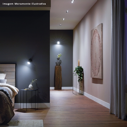 Luminária Spot Led Embutir Quadrada 4,2W Bivolt 6500K Luz Branca - Philips