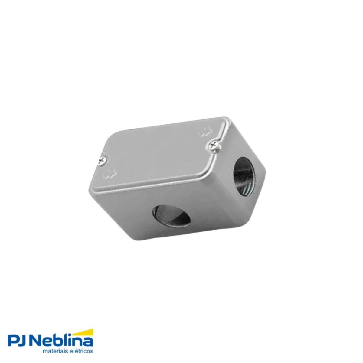 Condulete Alumínio Múltiplo Tipo X 3/4 S/Pintura Pr C/Tampa C/2 Unidut + 4 Tampões - Wetzel