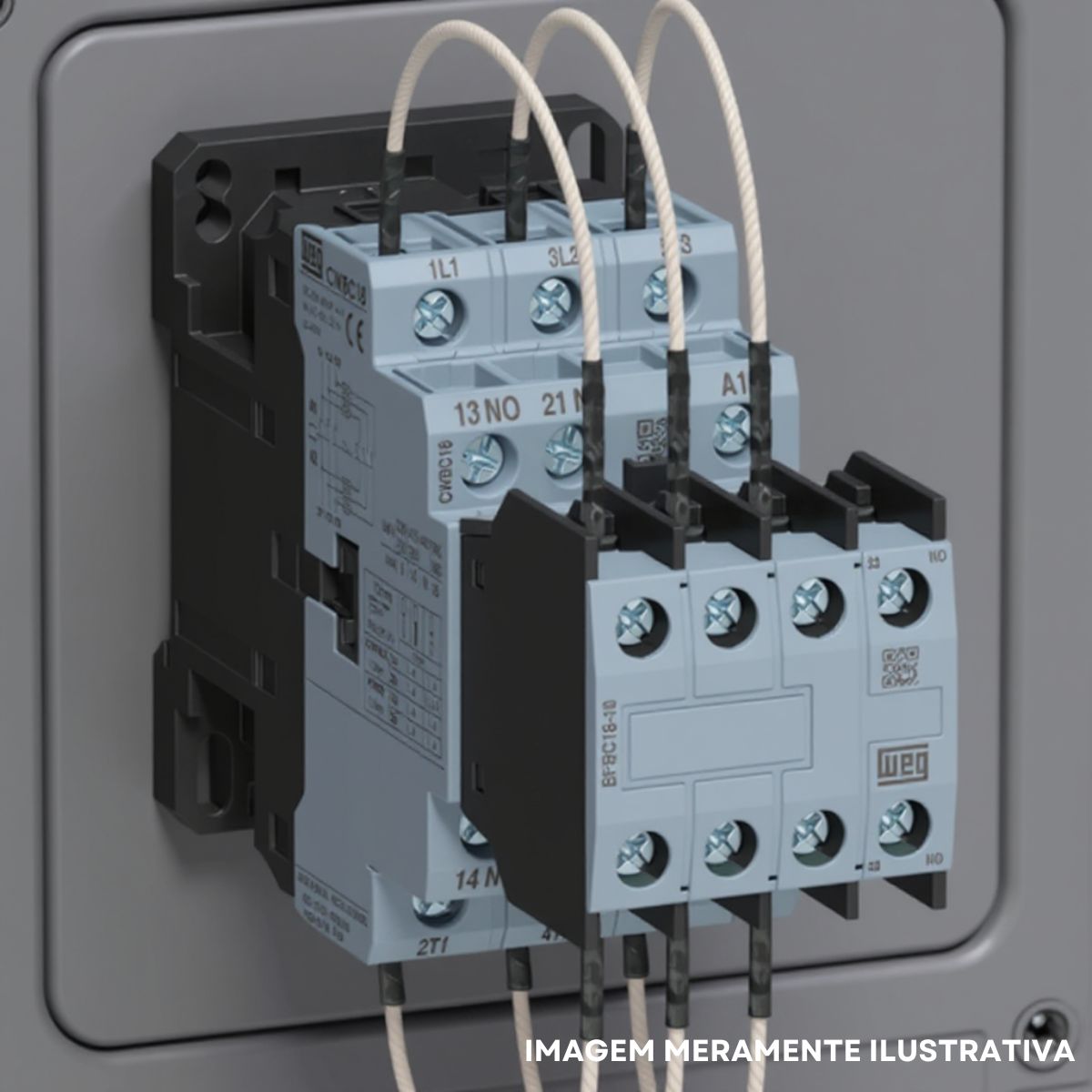 Contator Manobra Capacitor Tripolar 380V 50/60Hz 2Na+1Nf 16Kvar/380-415V 55G - Weg