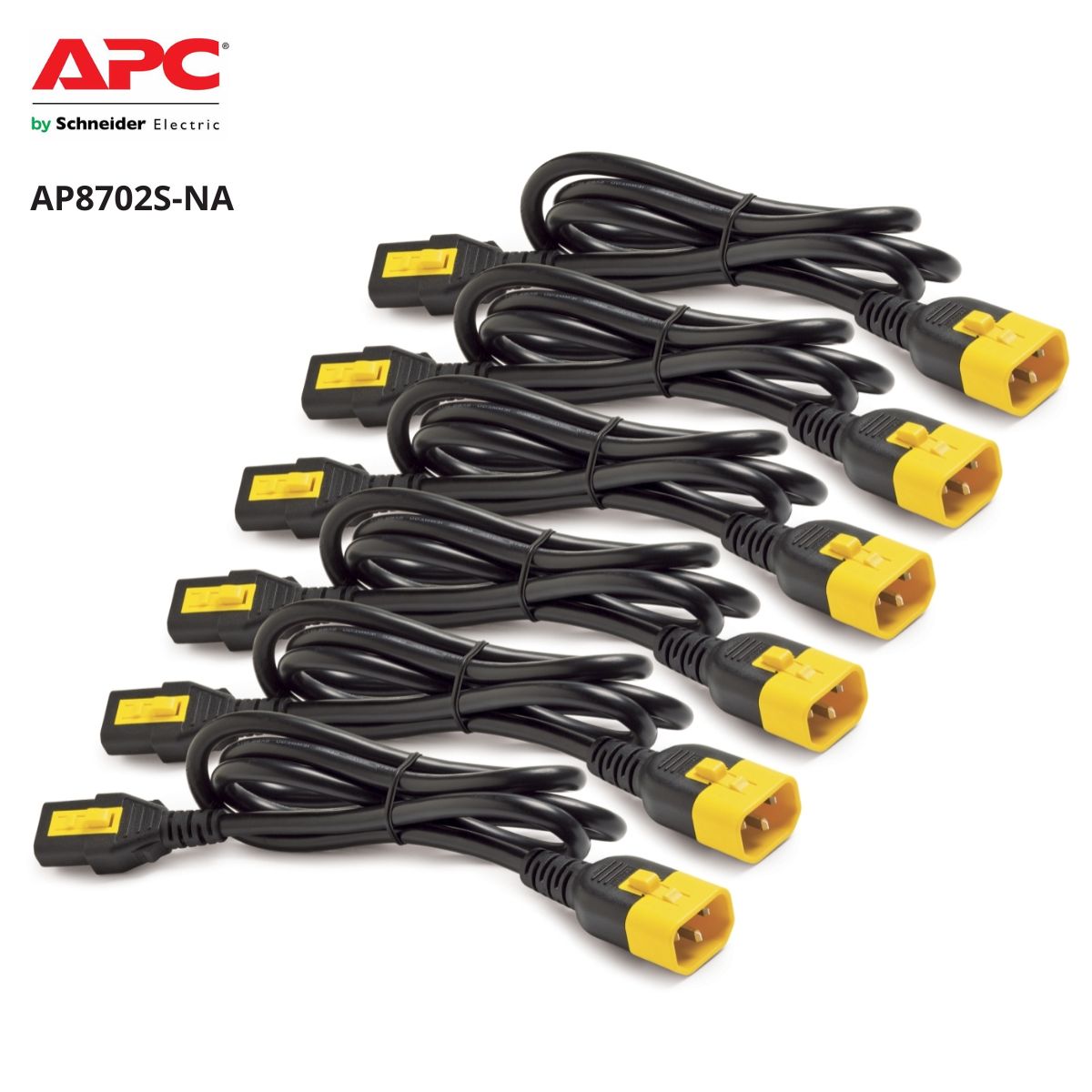 Kit 6 Cabos Com Trava 0,6 Metros C13-C14 AP8702S-NA Apc - Schneider Eletric