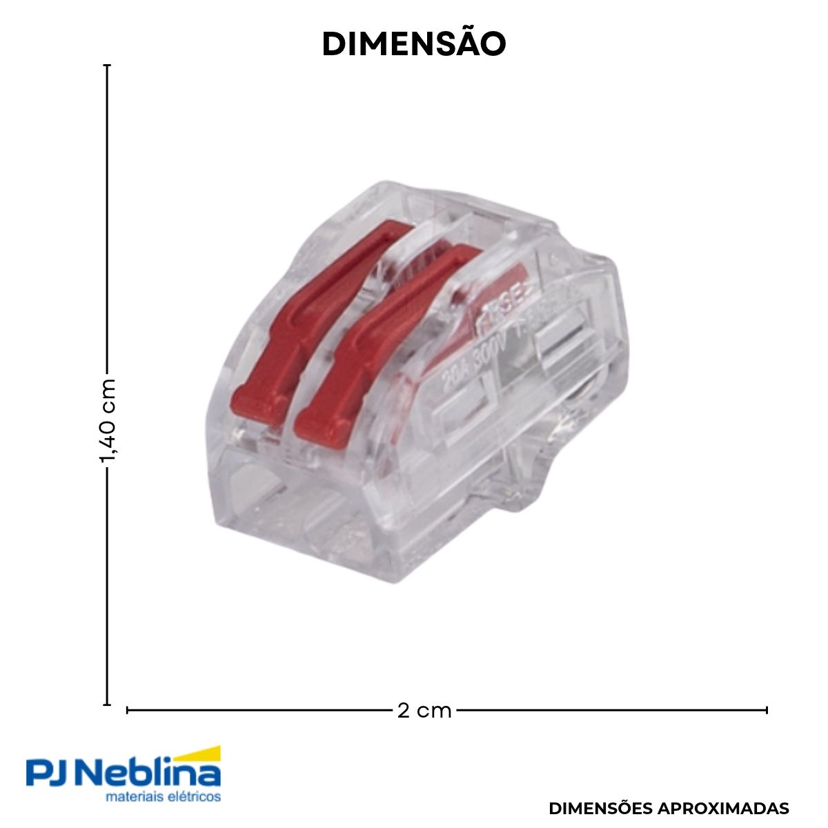 Conector Emenda 2 Polos - Hellermann