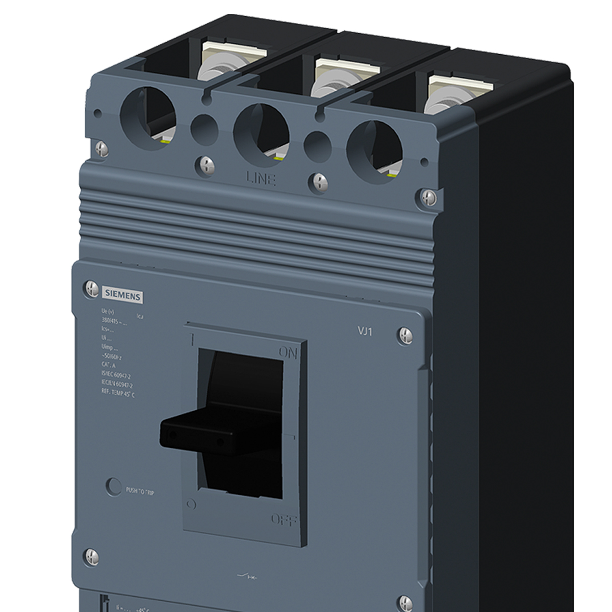 Disjuntor Caixa Moldada Tripolar 320A 25Ka 380/415V 50/60Hz Ip42 3VJ13323DA320AA0 Siemens