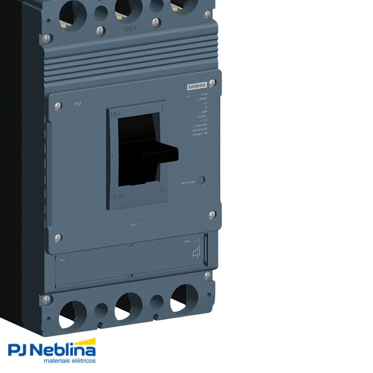 Disjuntor Caixa Moldada Tripolar 400A 25Ka 380/415V 50/60Hz - Siemens