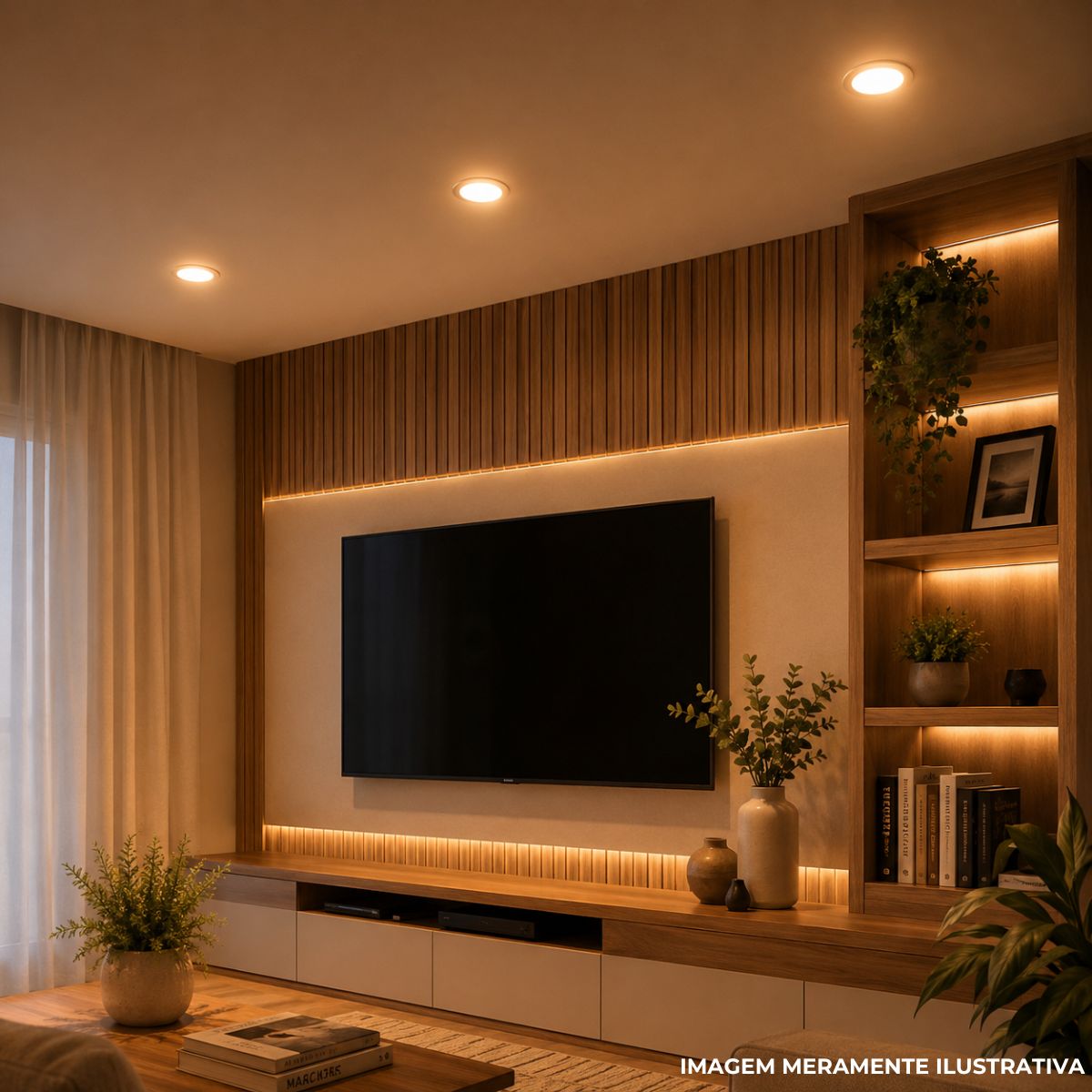 Luminária Painel Led Embutir Redondo Branco 12W Bivolt 4000K Branco Neutro 1020Lm Difusor Acrílico - Bronzearte