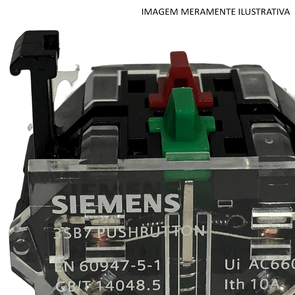 Bloco Contato 1Na+1Nf Para Botão 3sb7 Conexão Parafuso Sirius 3SB74001AB101DA0 Siemens