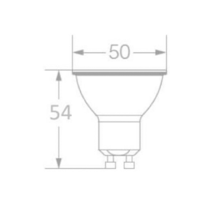 Lâmpada Led Inteligente Smart Wifi Dicróica Par16 5W Bivolt Gu10 2700K-6500K RGBW - Osram/Ledvance