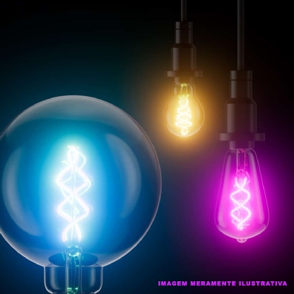 Lâmpada Led Filamento Globe Inteligente Smart 6W 220V E27 3000K RGB Wifi - Osram/Ledvance