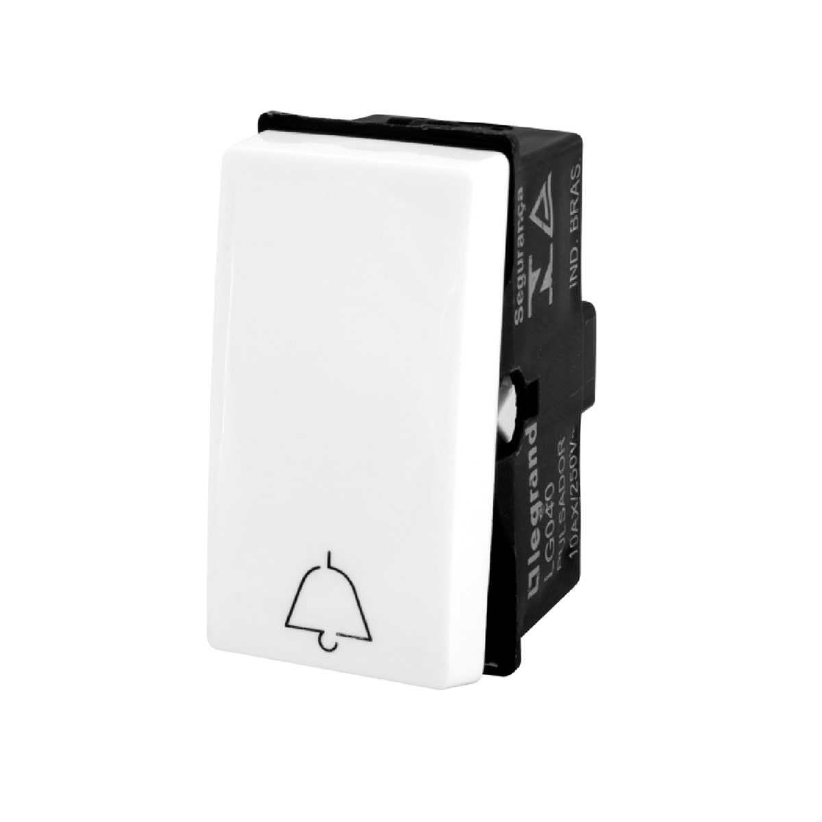 Modulo Pulsador Campainha 1 Módulo 2A 250V Branco Pial Pop LG040 Pial