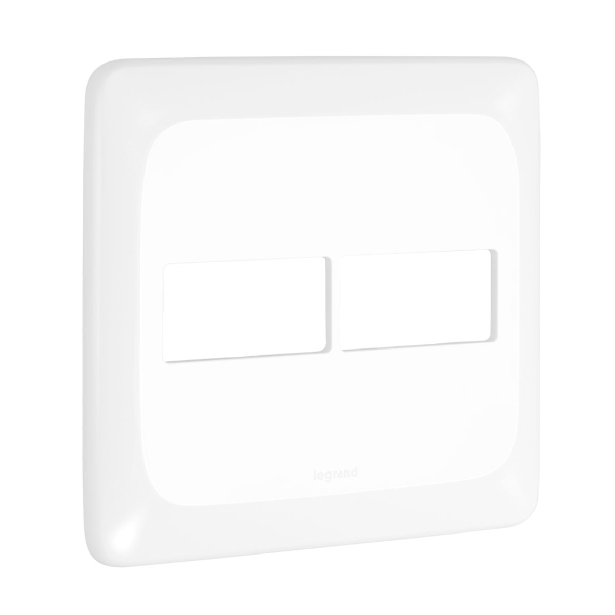 Placa 4X4 1+1 Posto Branco Com Suporte Pial Pop LGP42 Pial