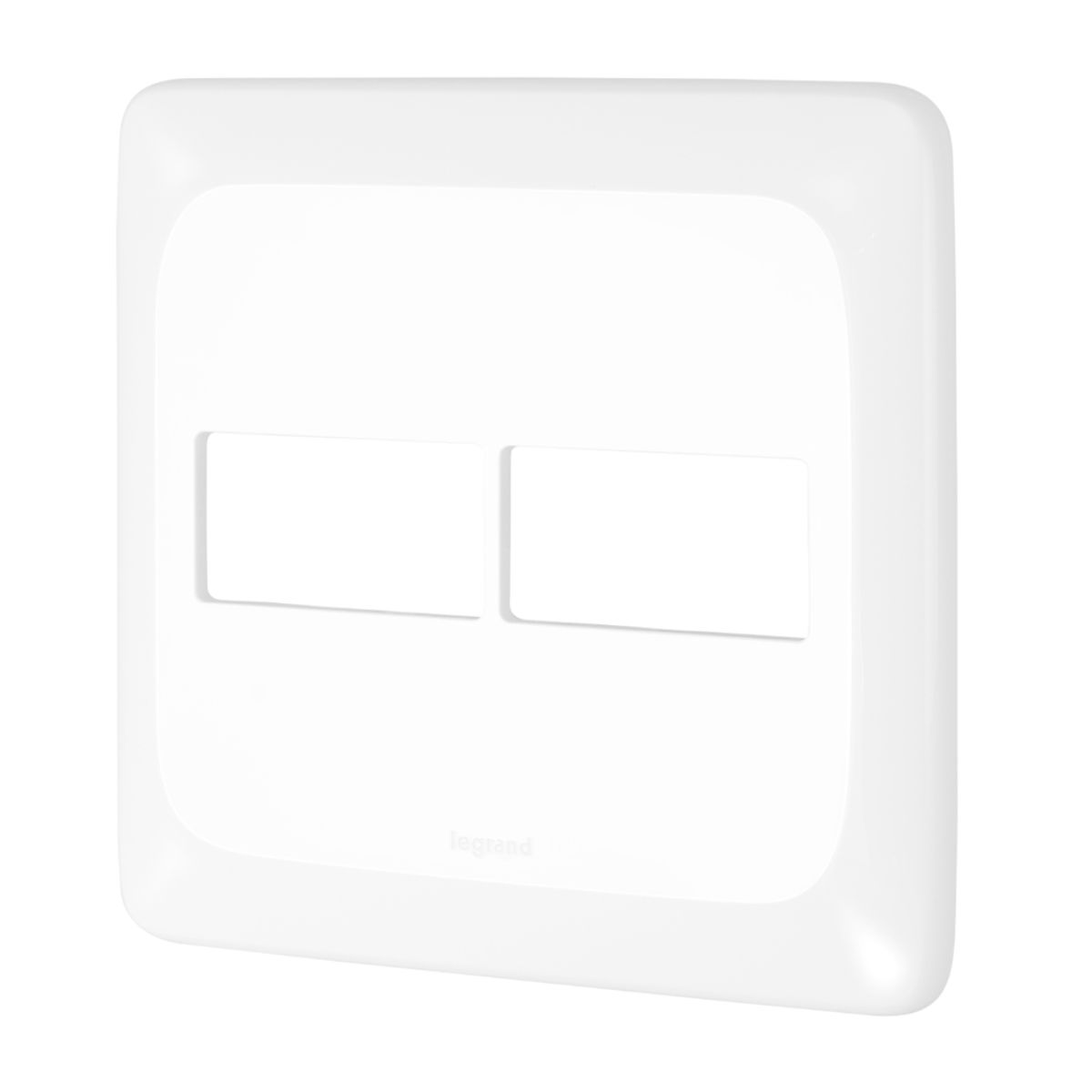 Placa 4X4 1+1 Posto Branco Com Suporte Pial Pop LGP42 Pial