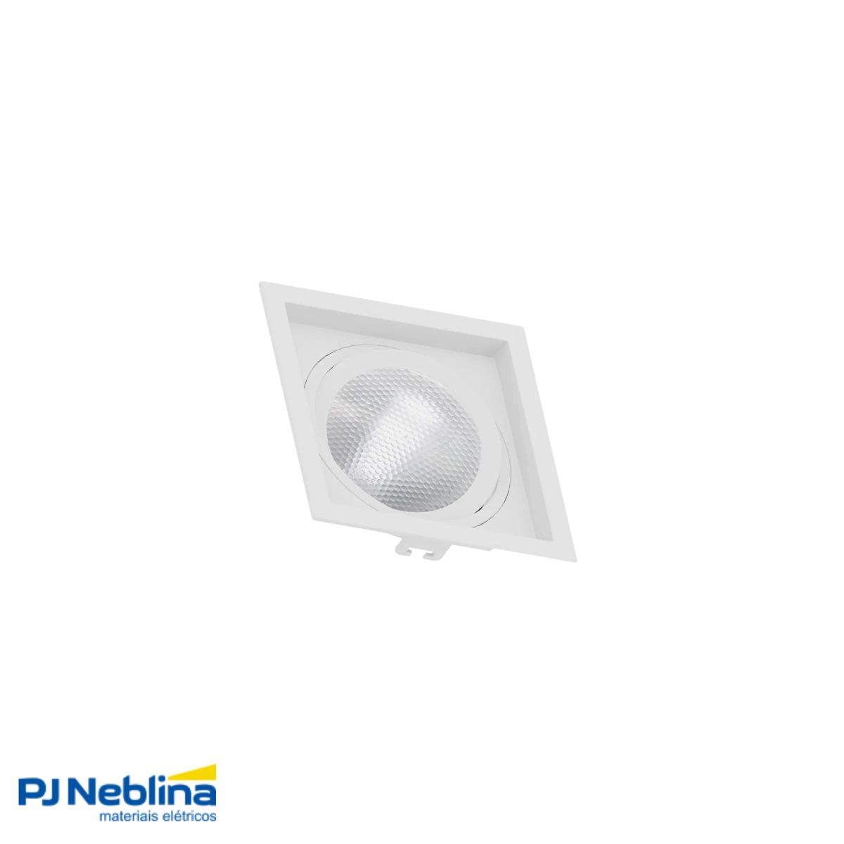 Luminária Spot Embutir Quadrado Branco P/Lâmpada Par30 E27 Recuado - Saveenergy