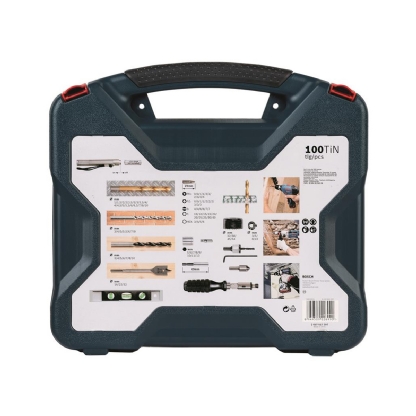 Jogo De Brocas X-Line 100 Peças Titanium E Maleta Profissional 2607017397 - Bosch