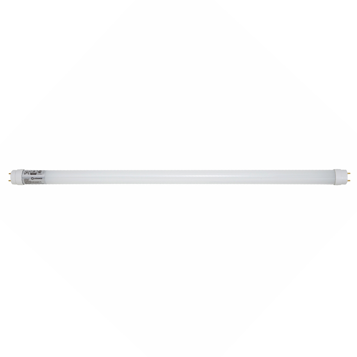 Lâmpada Led Tubular T8 9W Bivolt G13 4000K Luz Do Dia 25000H 900Lm 600Mm - Ledvance