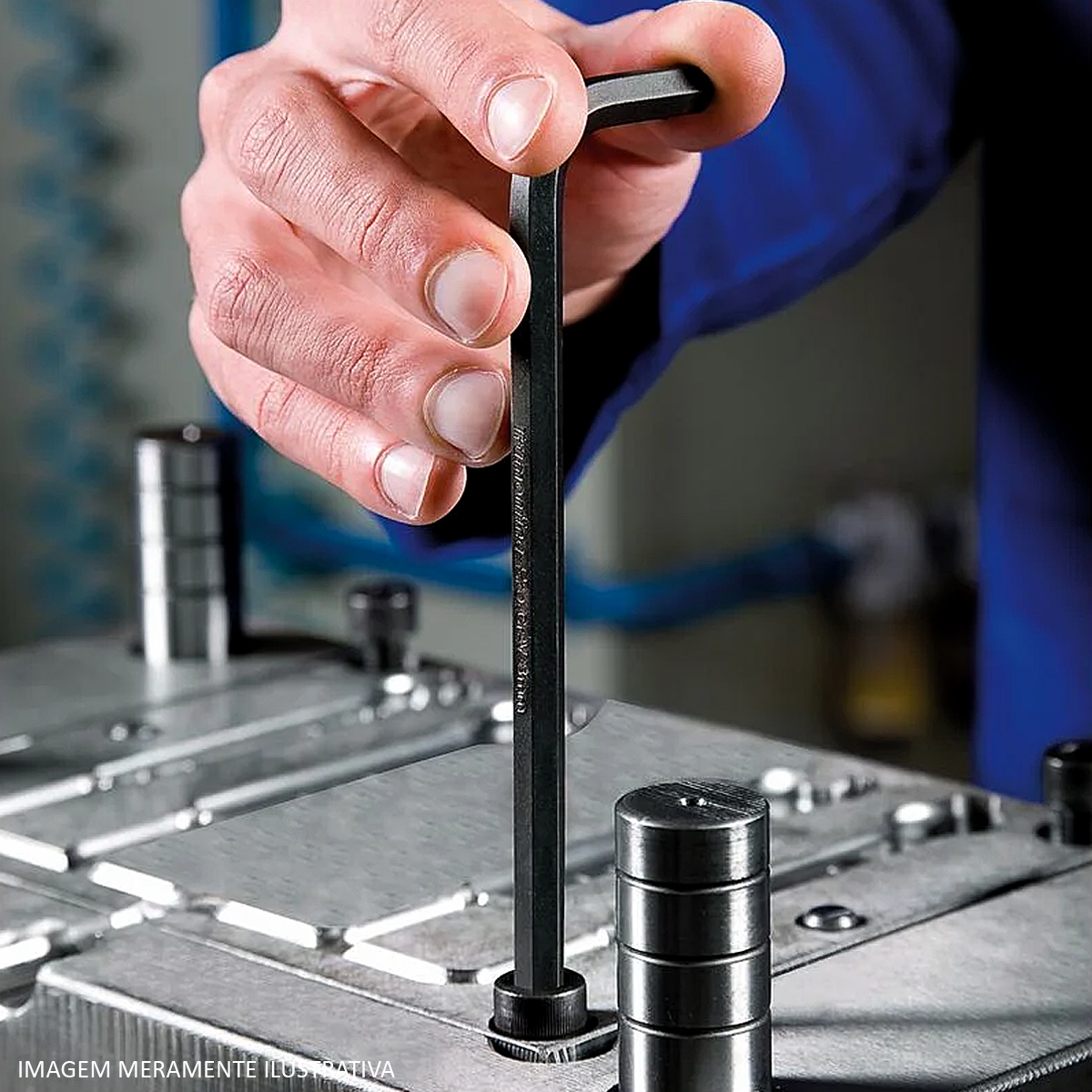 Chave Hexagonal Allen Tipo L 5Mm 80Mm Aço Temperado Fosfatizado - Tramontina