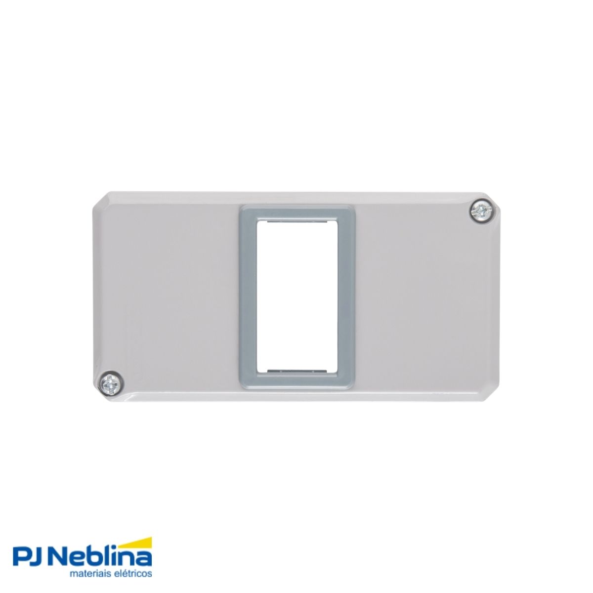 Tampa Condulete 1 Módulo Horizontal Alumínio 1Pol C/Pintura Cinza S/Vedação - Tramontina