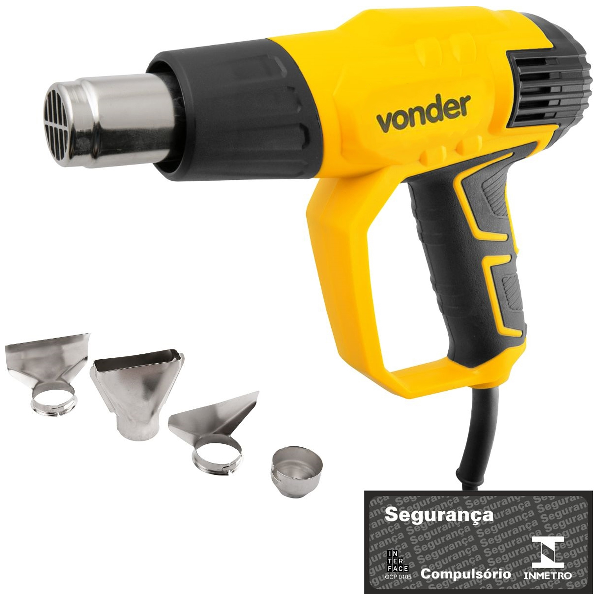 Soprador Térmico 550G 2000W 220V 500Lt/Min Preto/Amarelo 60Hz - Vonder