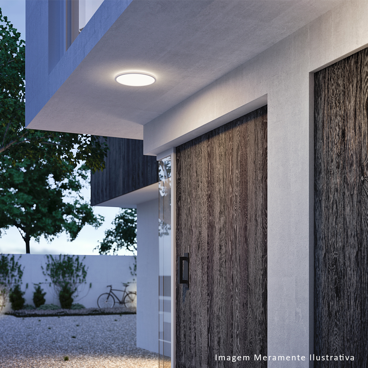 Luminaria Plafon Led Sobrepor Red Bc 18w Bivolt 4000k Branco