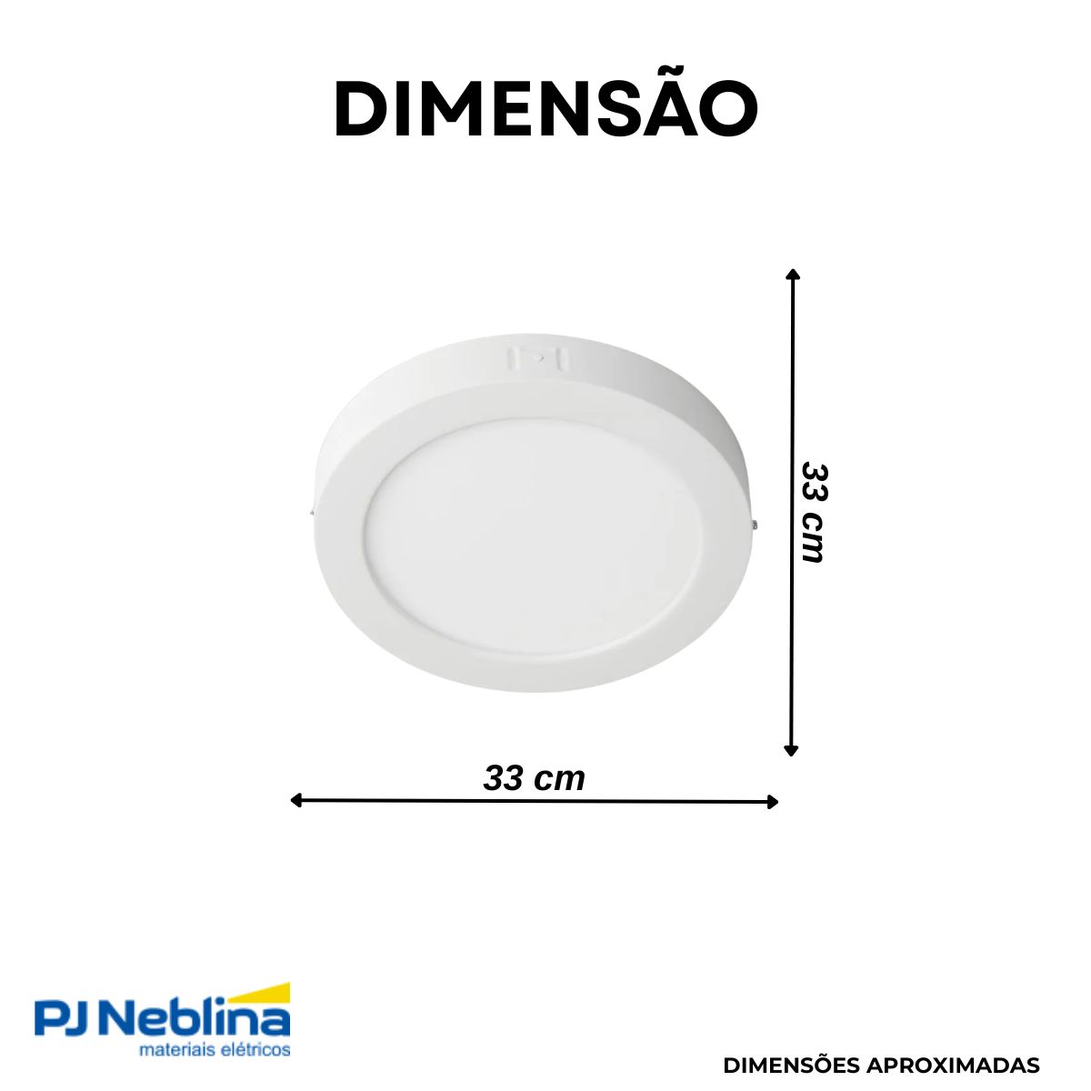 Luminária Plafon Led Sobrepor Redondo Branco 24W Bivolt 4000K Branco Neutro 2000Lm Difusor Poliestireno - Philips