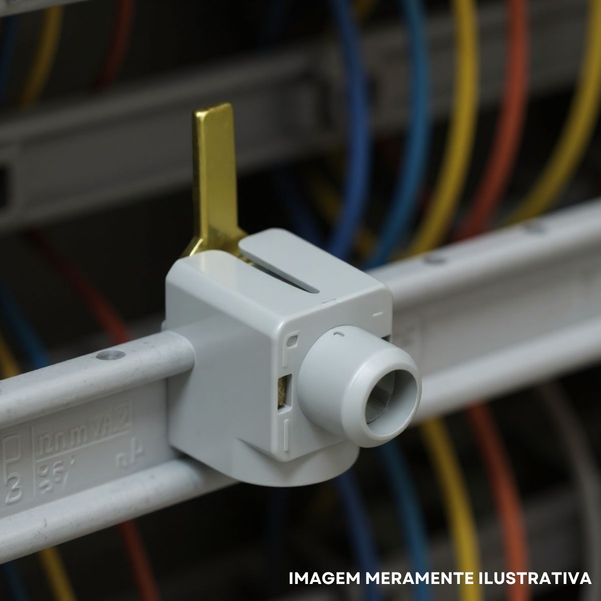 Conector Barramento Genérico 25 mm Terminal Parafuso 1 Furo - Steck