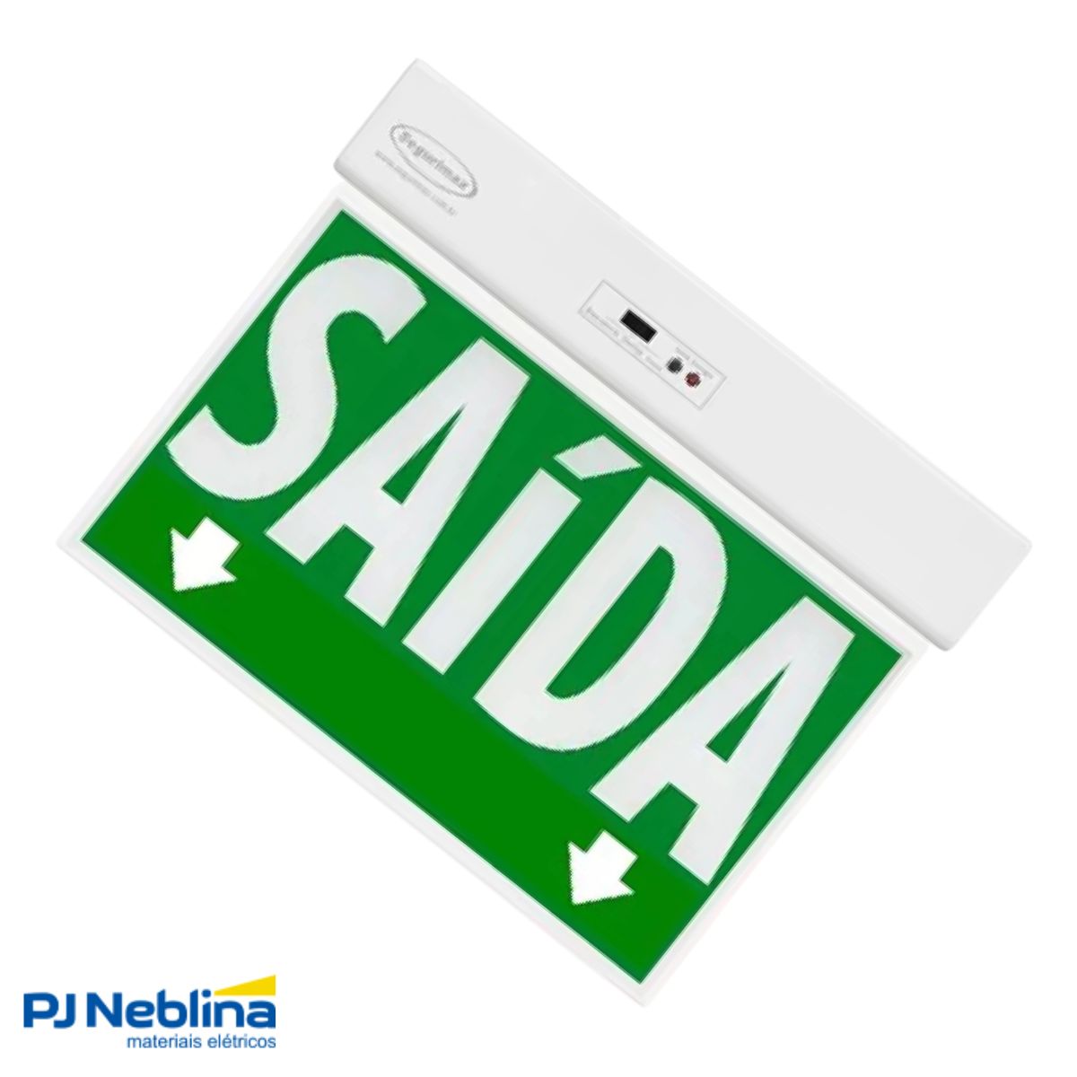 Luminária Emergência Led Balizam Sobrepor Saída 7/35,2W Bivolt C/5 Leds 7000K Branco Frio 30Lm 3H Ip20 C/Seletor 24X18-Sa - Segurimax