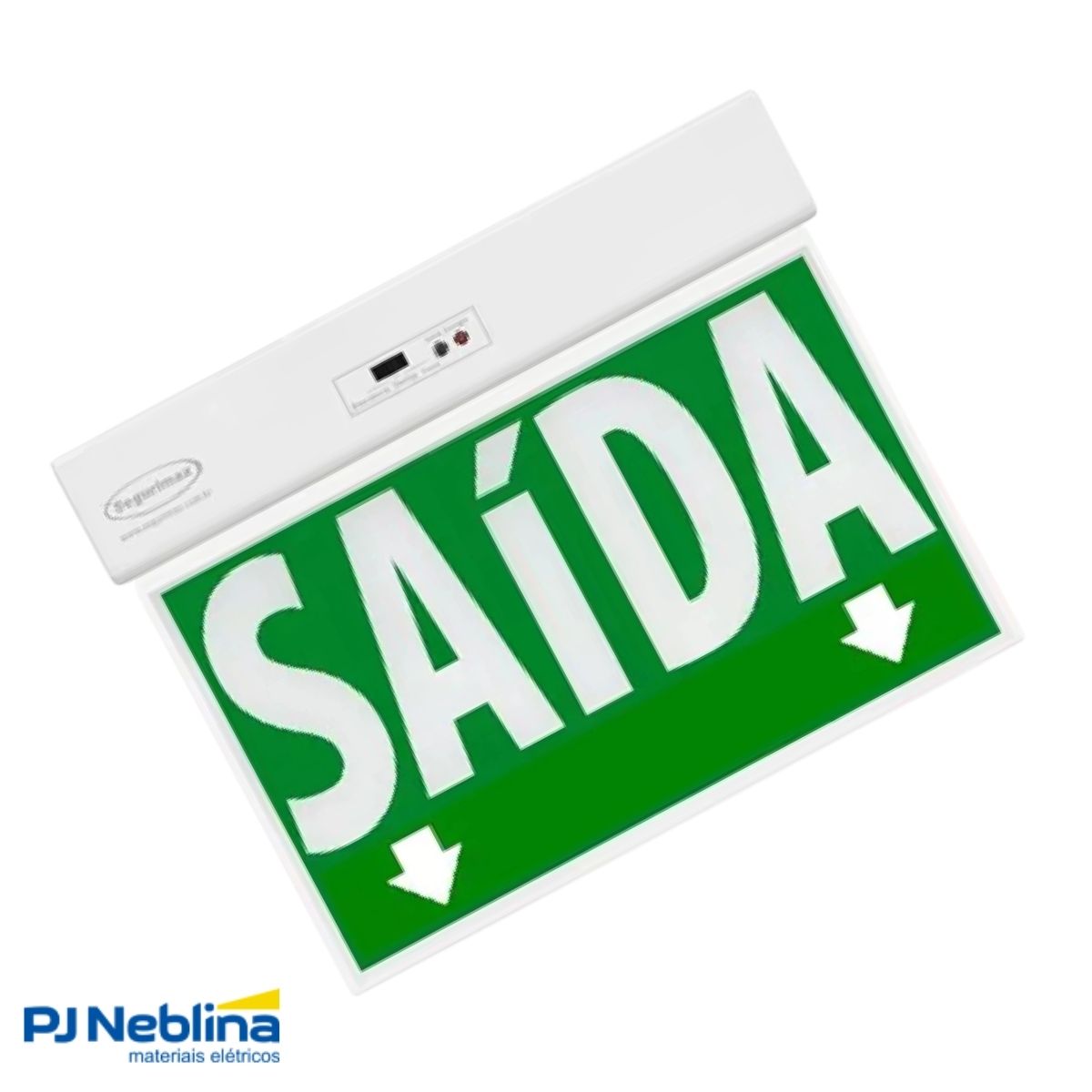 Luminária Emergência Led Balizam Sobrepor Saída 7/35,2W Bivolt C/5 Leds 7000K Branco Frio 30Lm 3H Ip20 C/Seletor 24X18-Sa - Segurimax
