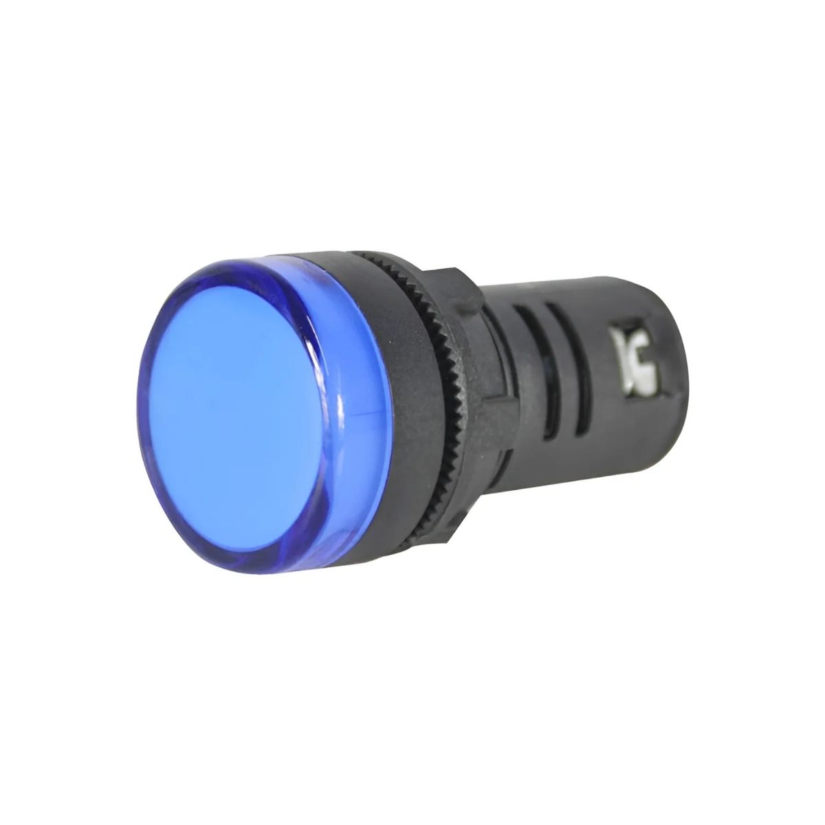 Sinaleiro Monobloco Faceado Redondo 22Mm 110-130Vcc Plástico Led Azul Plástico Pt Ip54 - Weg