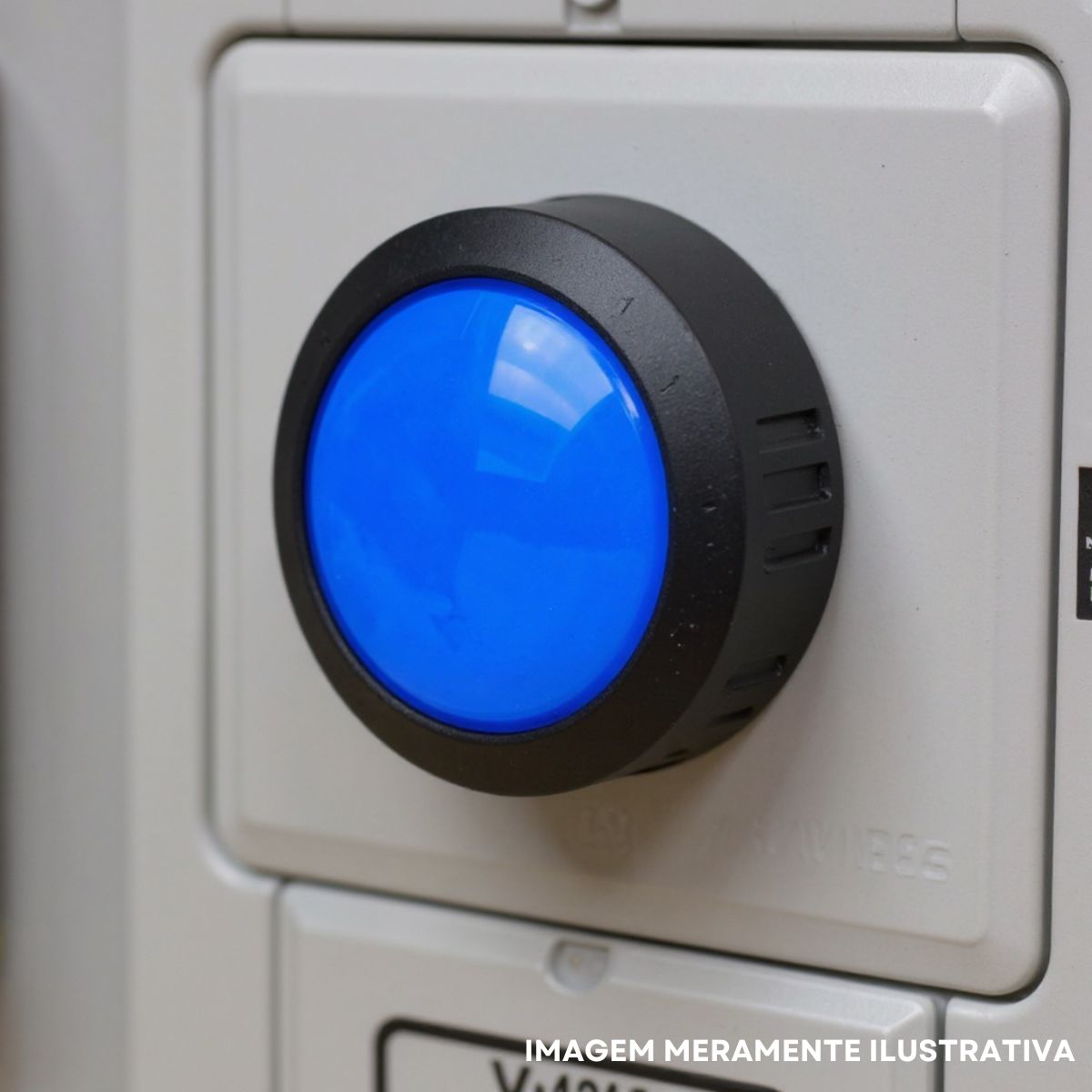 Sinaleiro Monobloco Faceado Redondo 22Mm 110-130Vcc Plástico Led Azul Plástico Pt Ip54 - Weg