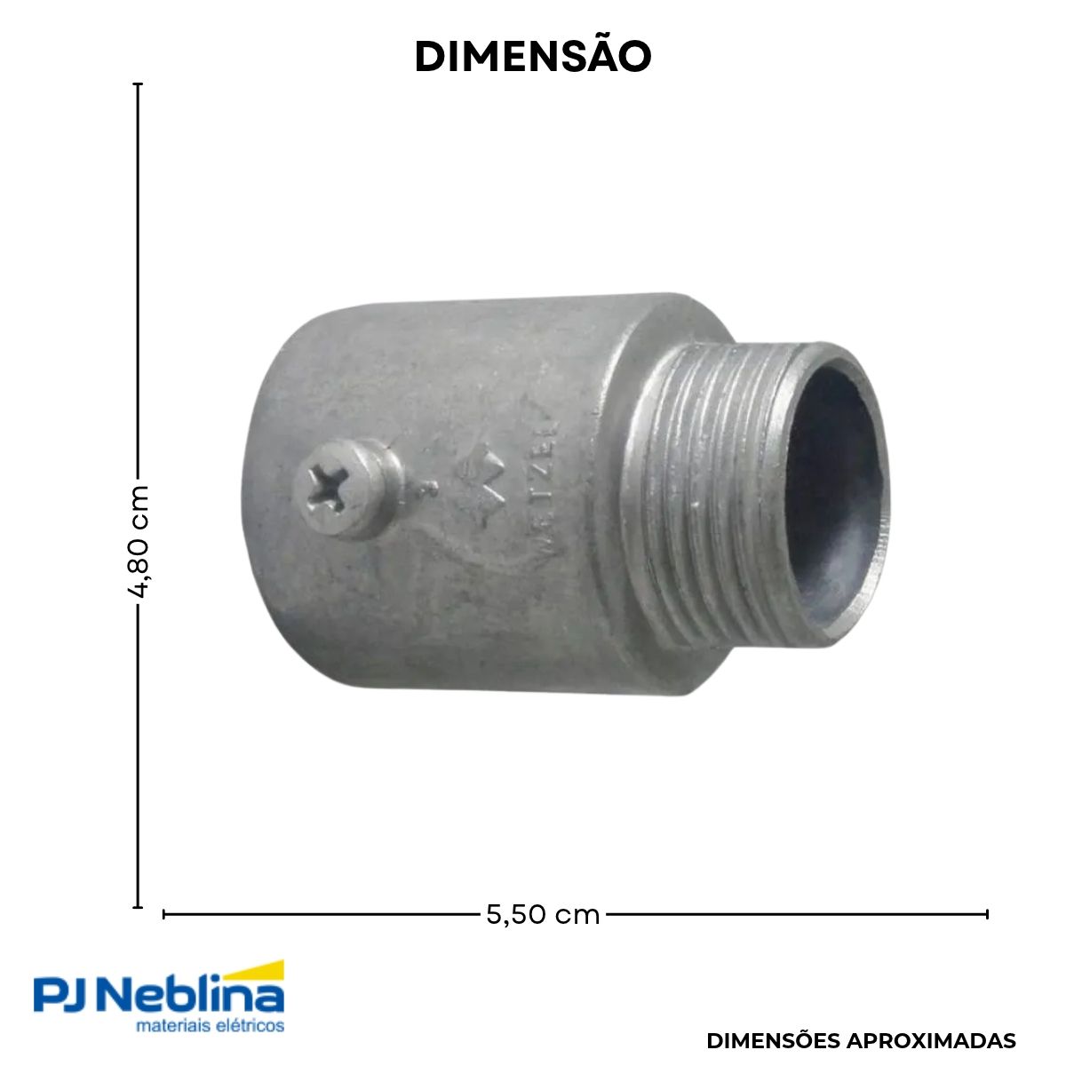 Unidut Cônico Alumínio Cz 1.1/4 Bsp - Wetzel