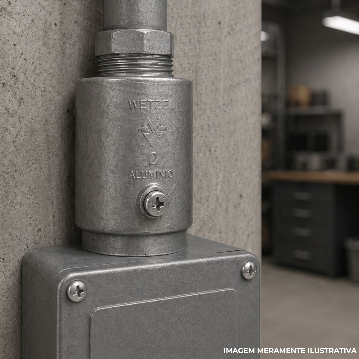 Unidut Cônico Alumínio Cinza 2Pol Bsp - Wetzel