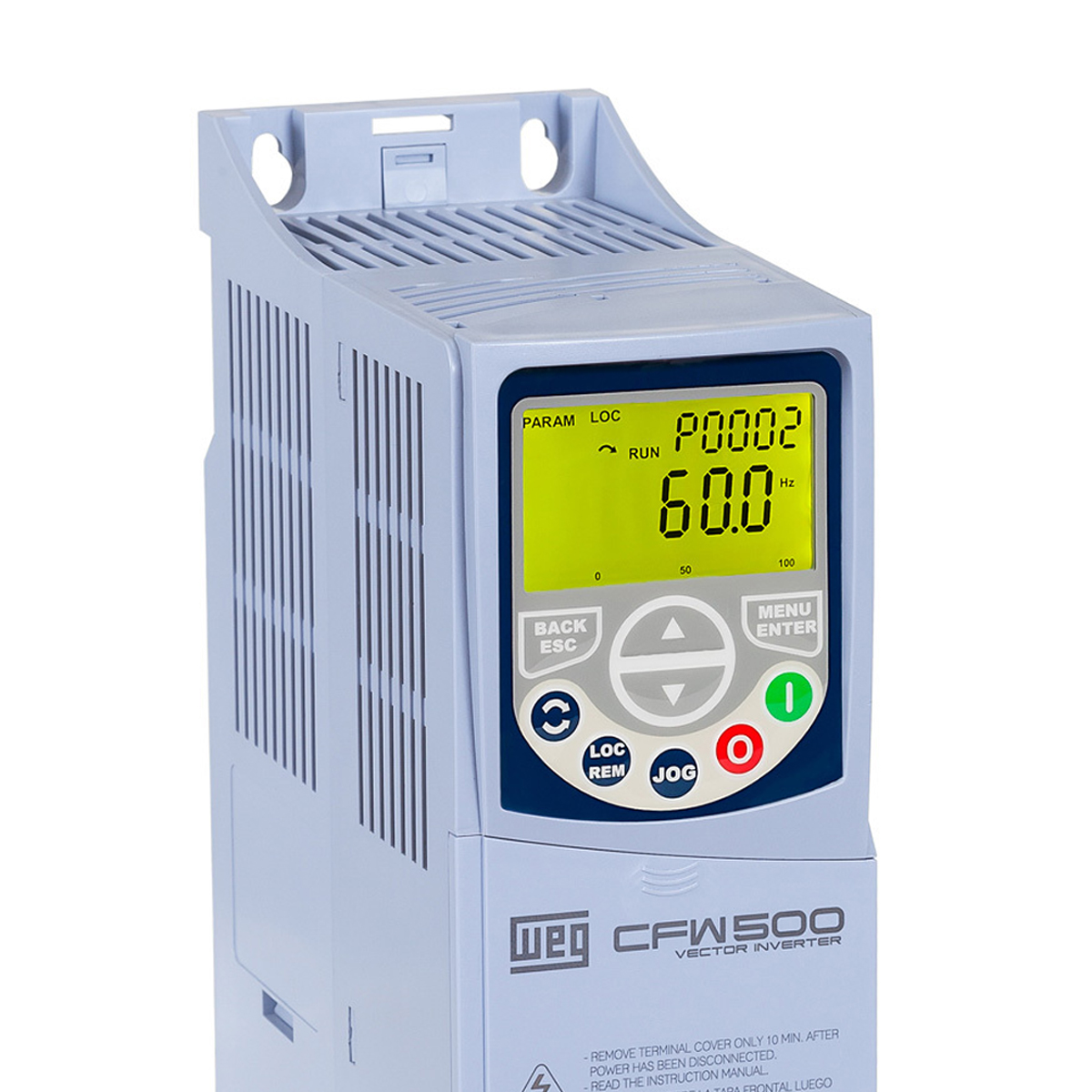 Inversor Frequência Trifásico 380-480V 50/60Hz 6,1A 3Kw CFW500A06P1T4NB20G2 - WEG