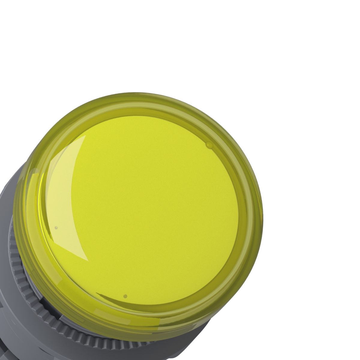 Sinaleiro Monobloco Faceado Redondo 22Mm 24Vca/Cc Plástico Led Amarelo Terminal Parafuso Plástico Preto Ip65 - Schneider