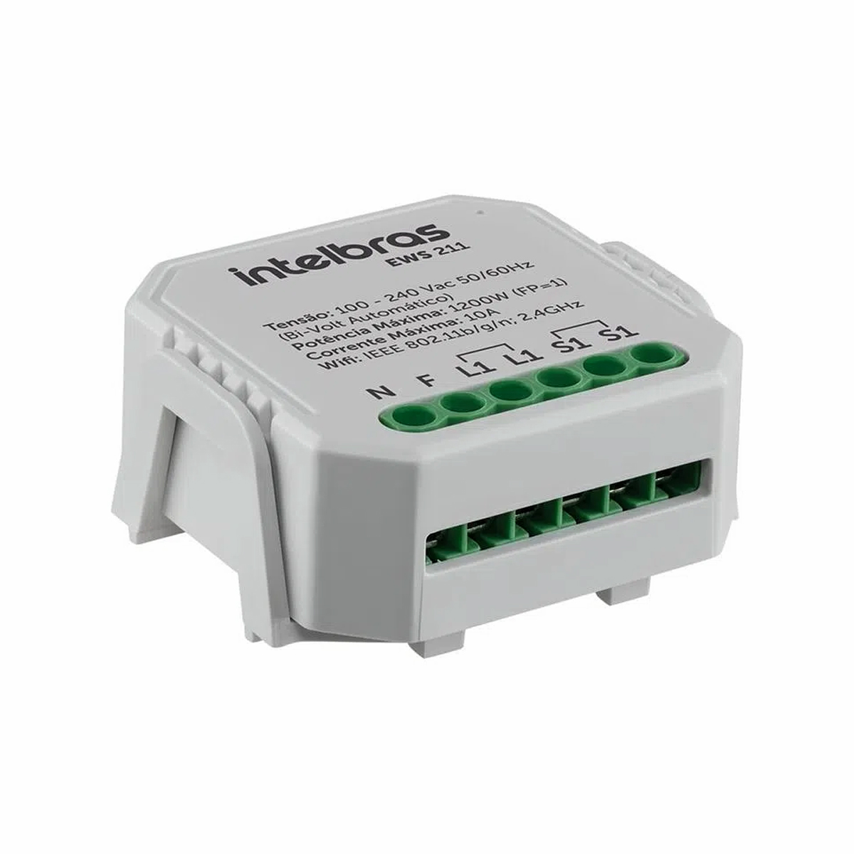 Módulo Interruptor Interno Inteligente Smart 10A Android/iOS Com Comando De Voz - Intelbras